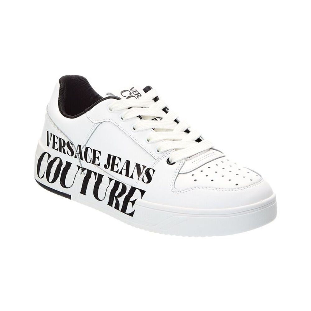 Versace Jeans Couture Leather Sneaker, White